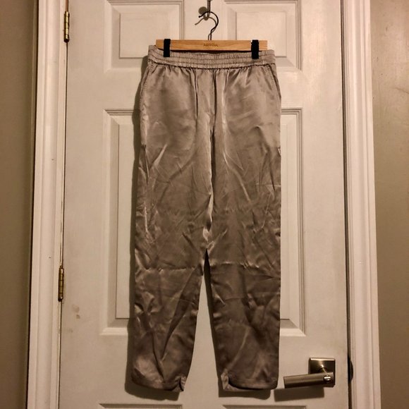 Club Monaco Silver Silk Pants - Picture 5 of 5